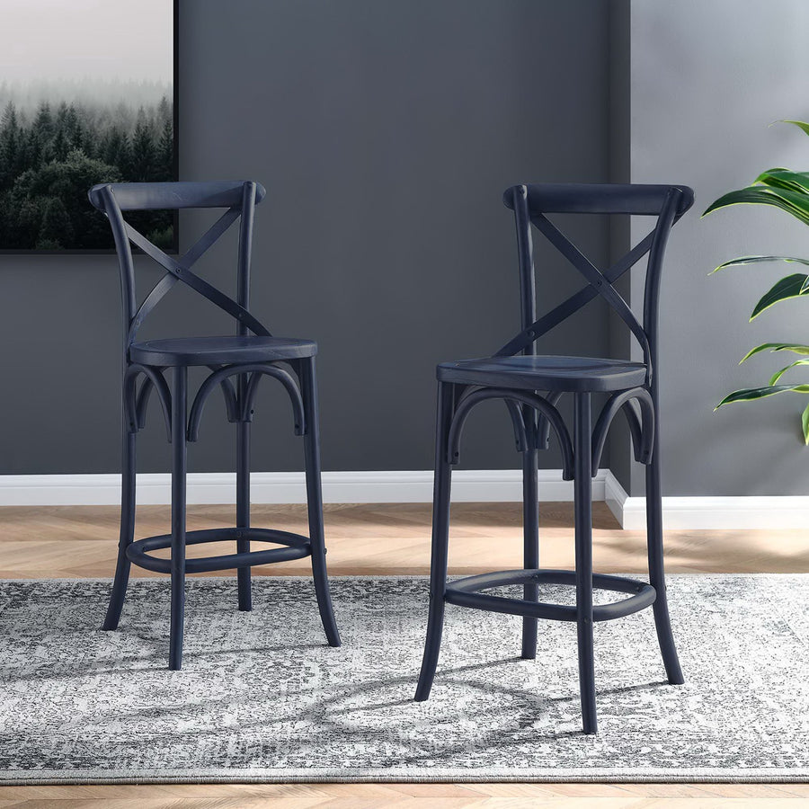Juniper Counter Stool in Midnight Blue