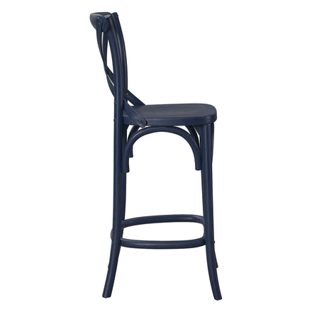 Gear Counter Stool in Midnight Blue