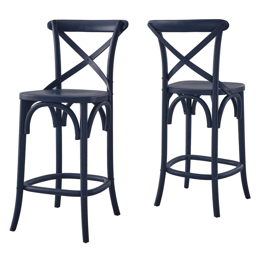 Juniper Counter Stool in Midnight Blue