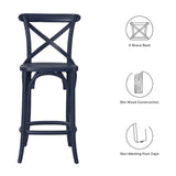 Juniper Counter Stool in Midnight Blue