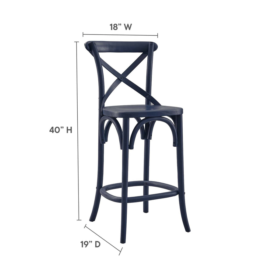 Juniper Counter Stool in Midnight Blue