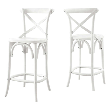 Gear Counter Stool in White
