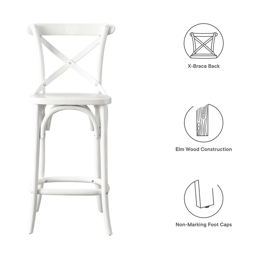 Juniper Counter Stool in White