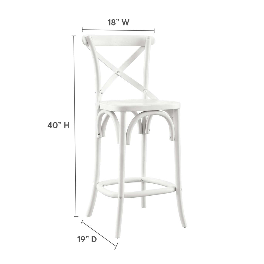 Juniper Counter Stool in White