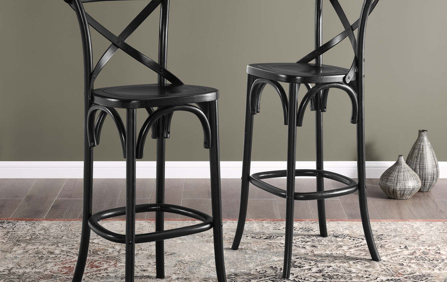 Juniper Bar Stool in Black