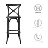 Juniper Bar Stool in Black