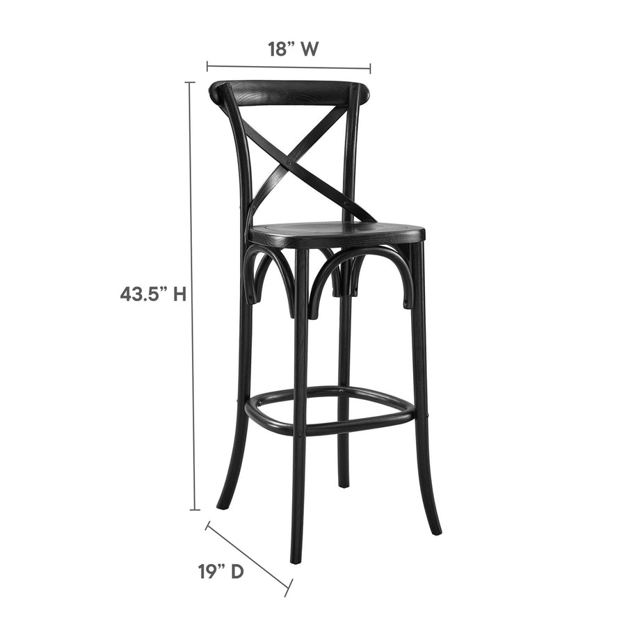 Juniper Bar Stool in Black