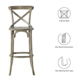 Juniper Bar Stool in Gray