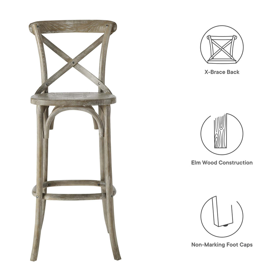 Juniper Bar Stool in Gray
