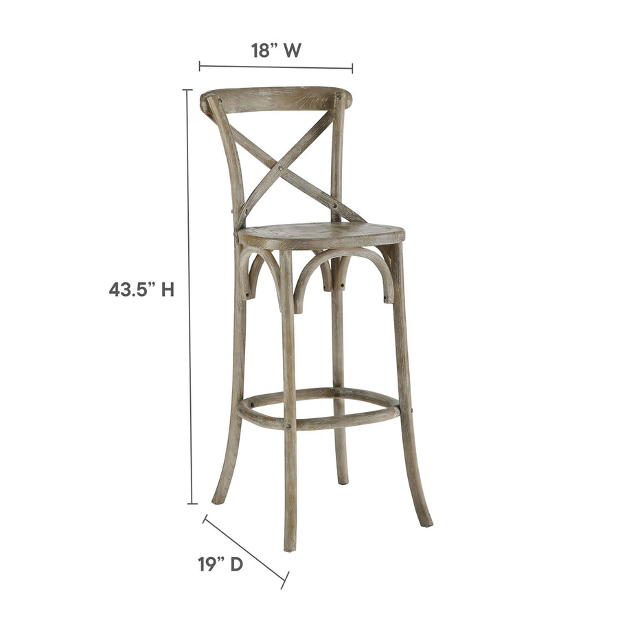 Juniper Bar Stool in Gray