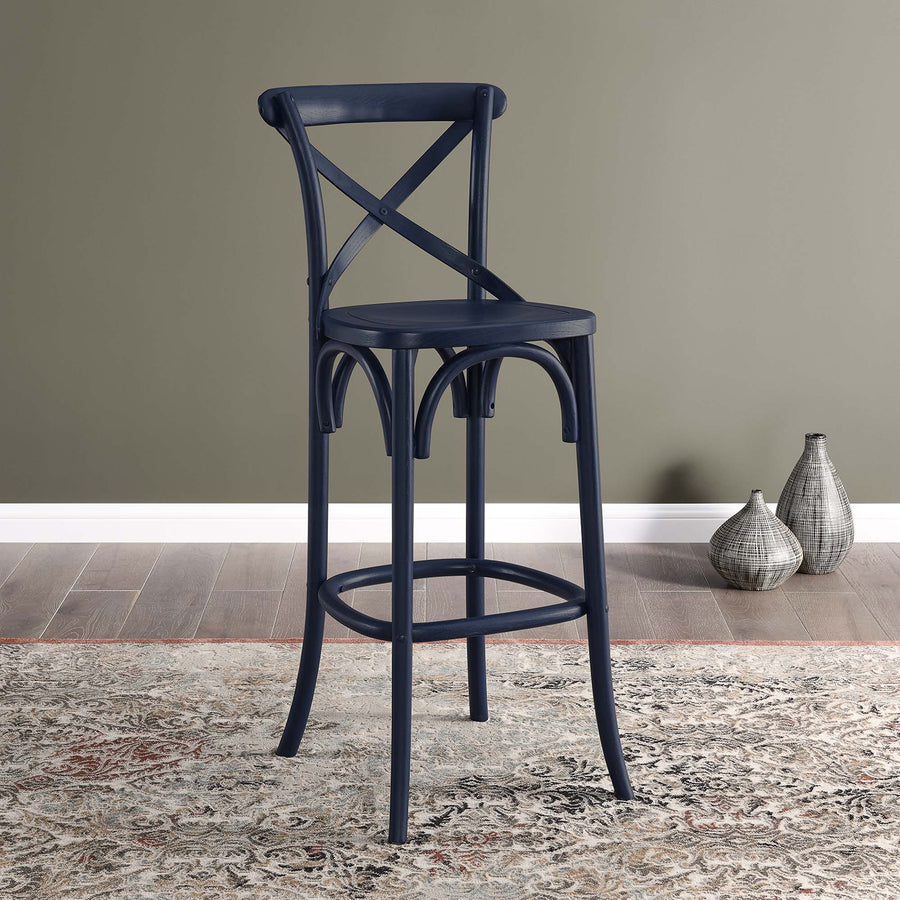 Juniper Bar Stool in Midnight Blue