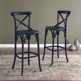 Juniper Bar Stool in Midnight Blue