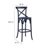 Juniper Bar Stool in Midnight Blue