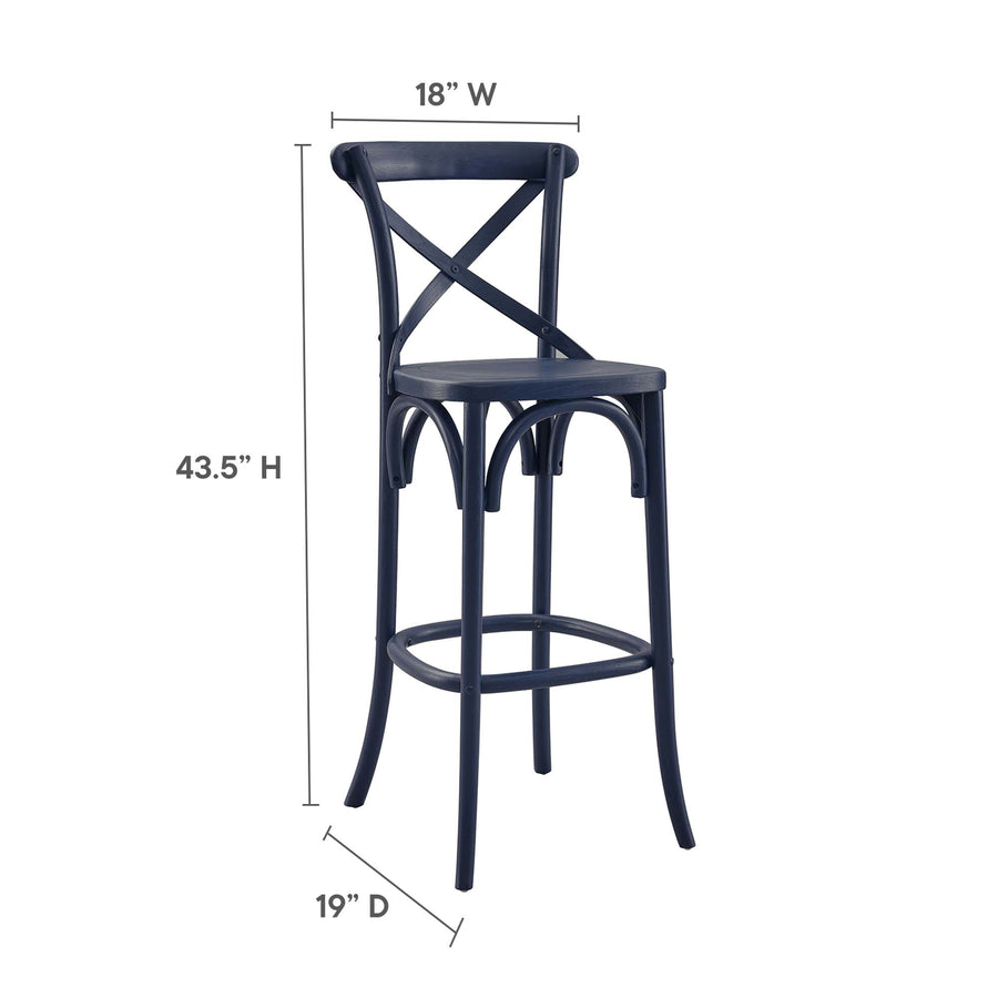 Juniper Bar Stool in Midnight Blue