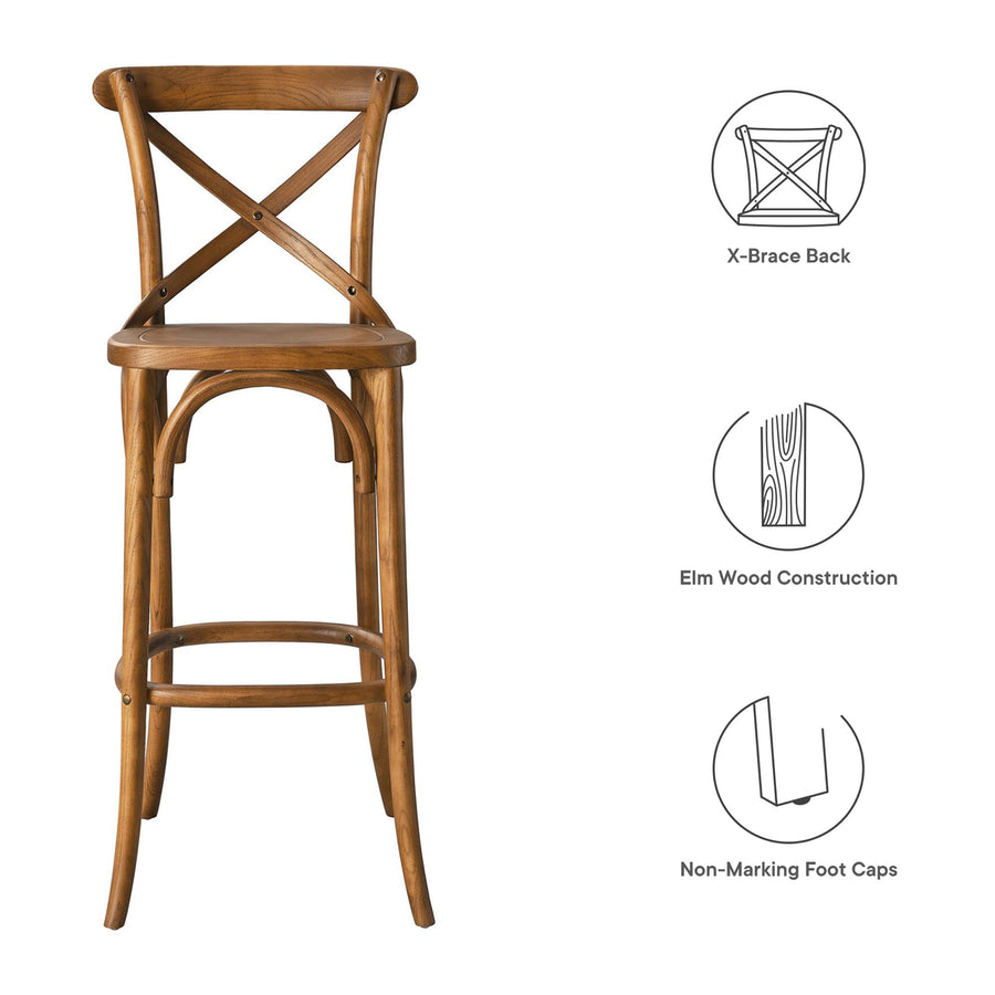 Juniper Bar Stool in Walnut