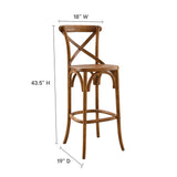 Juniper Bar Stool in Walnut