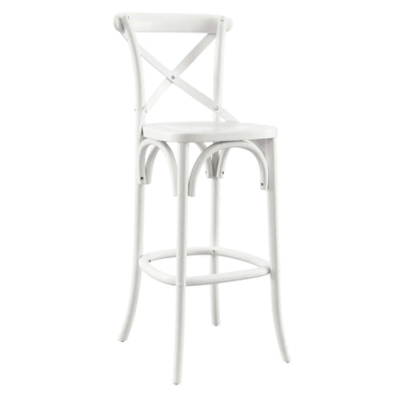 Gear Bar Stool in White