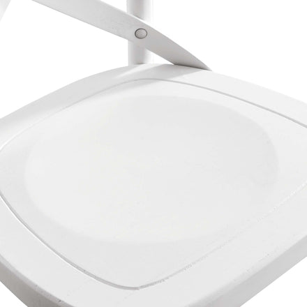 Gear Bar Stool in White