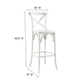 Juniper Bar Stool in White