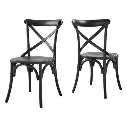 Gear Dining Side Chair in Black