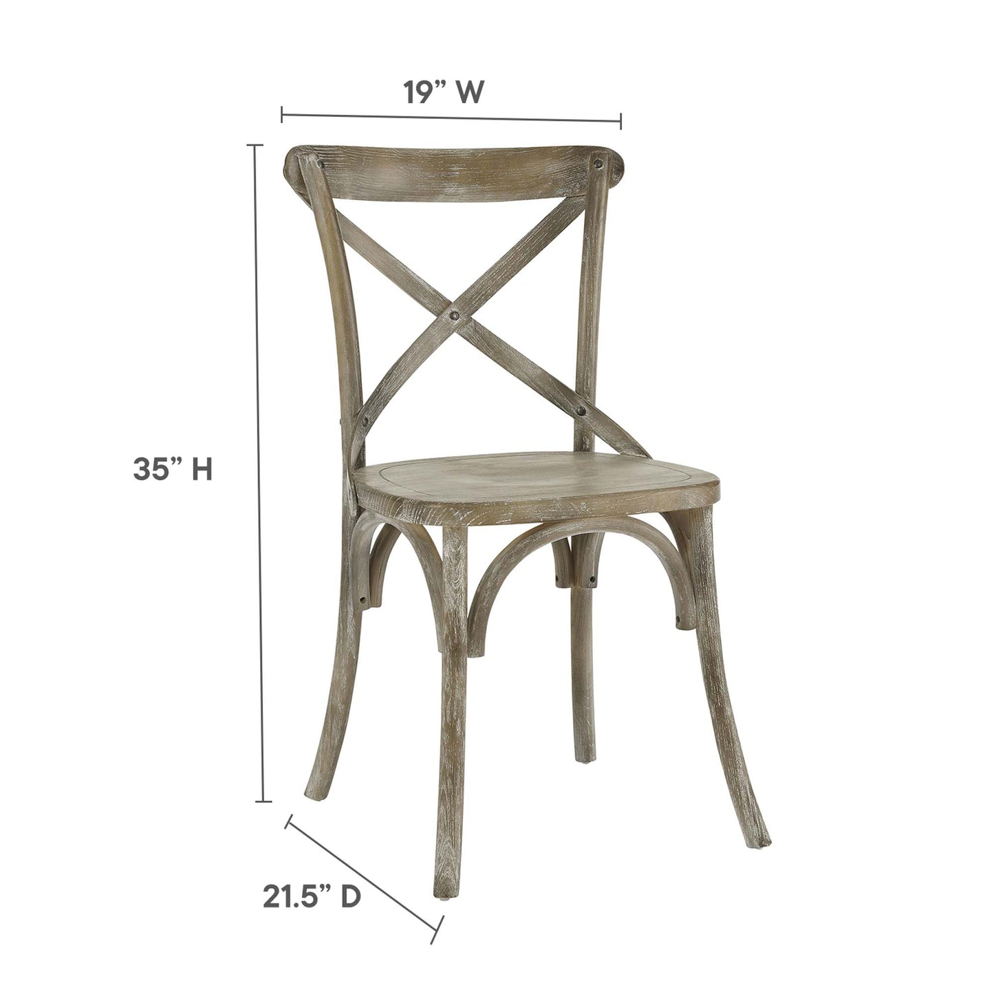 Juniper Dining Side Chair in Gray