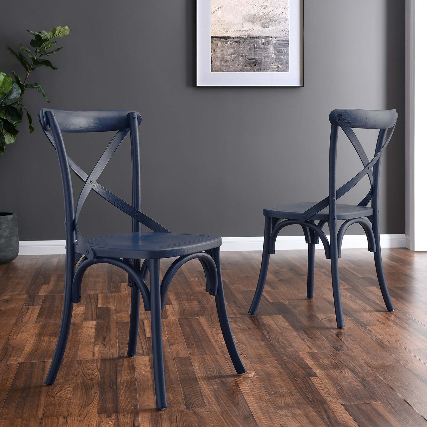 Juniper Dining Side Chair in Midnight Blue
