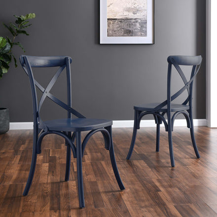 Gear Dining Side Chair in Midnight Blue