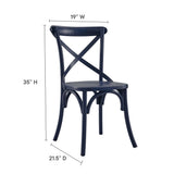 Juniper Dining Side Chair in Midnight Blue