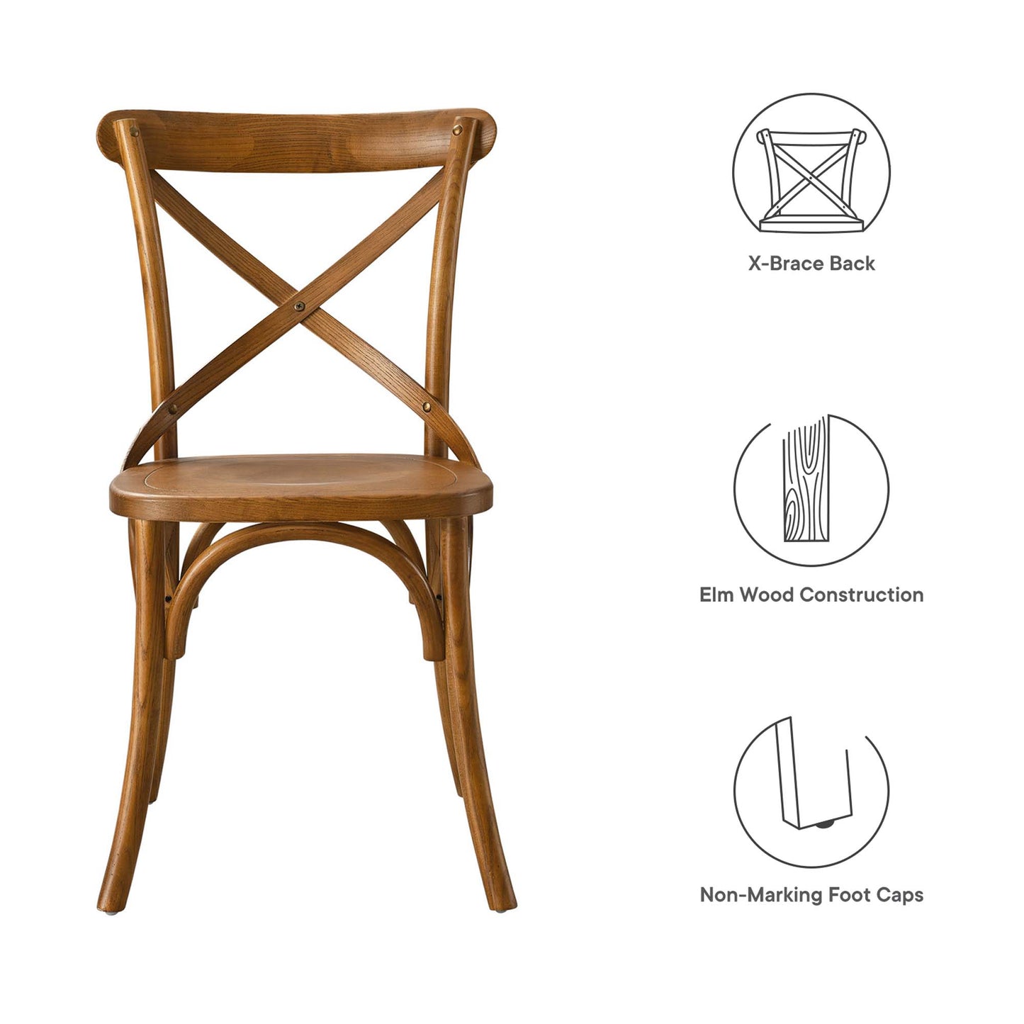 Juniper Dining Side Chair in Walnut