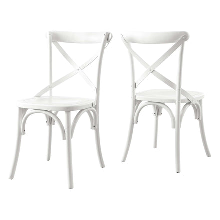 Gear Dining Side Chair in White