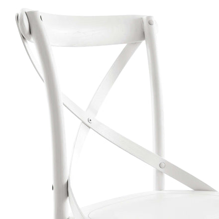 Gear Dining Side Chair in White