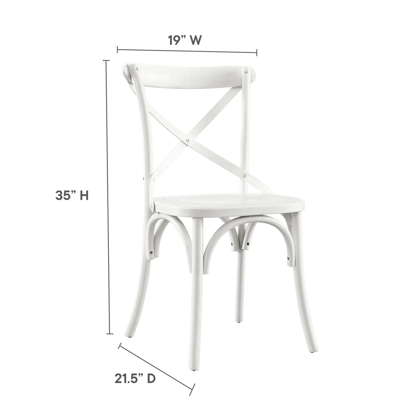 Juniper Dining Side Chair in White