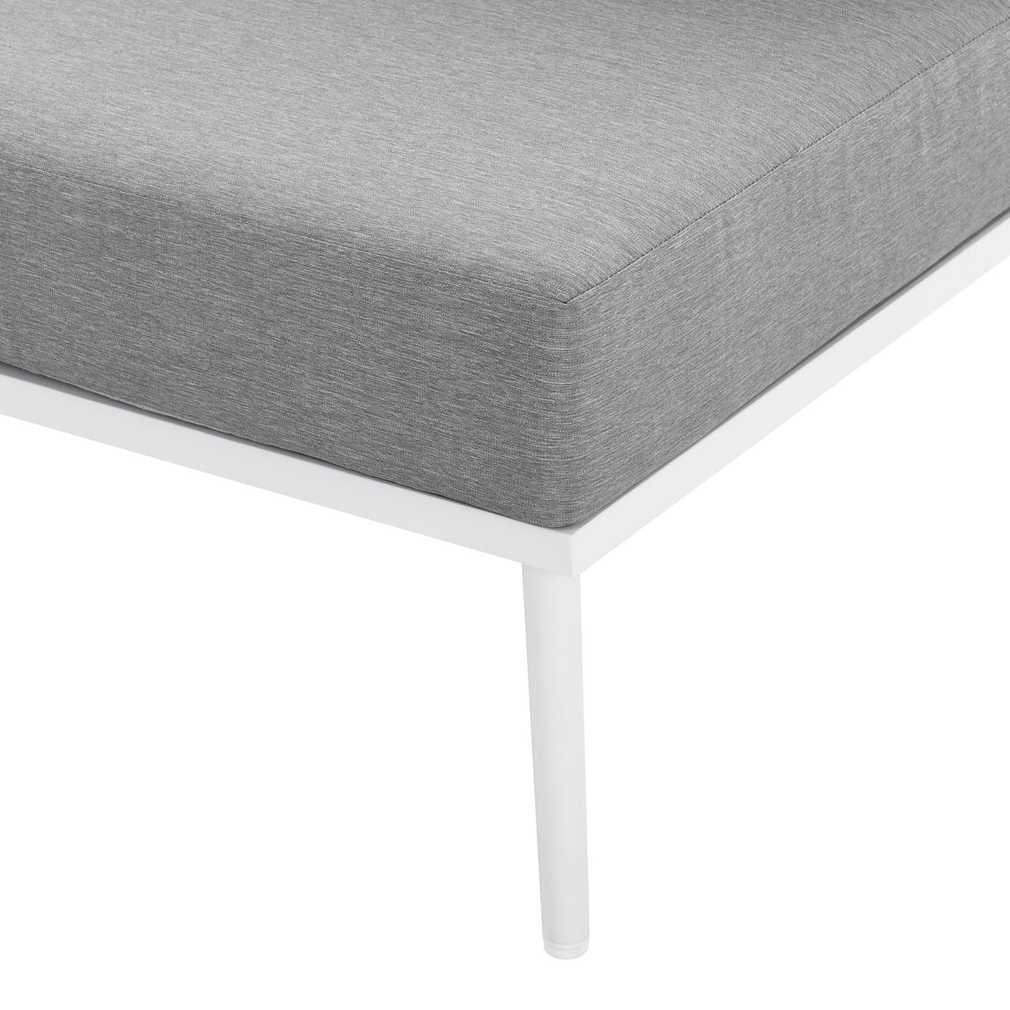 Stance Outdoor Patio Aluminum Armless Chair by Furniture For America