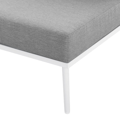 Stance Outdoor Patio Aluminum Armless Chair by Furniture For America