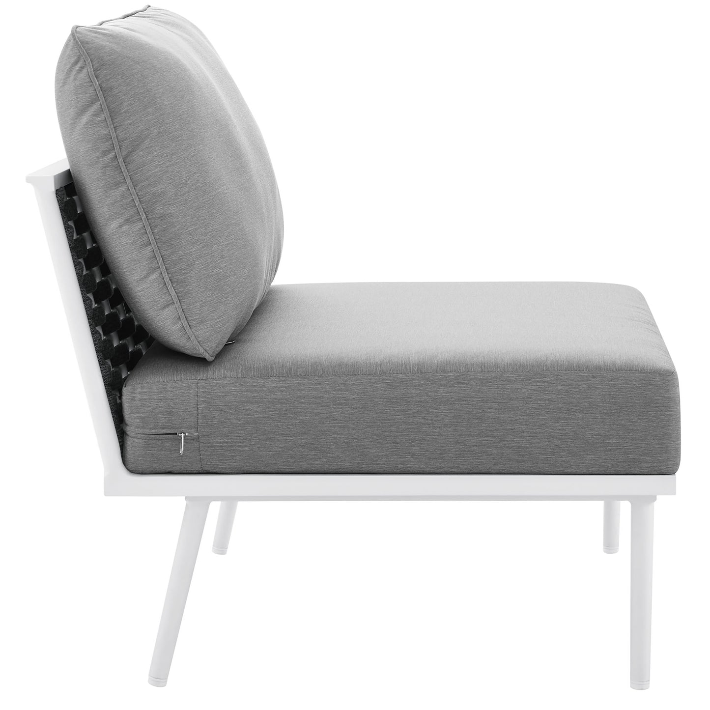 Stance Outdoor Patio Aluminum Armless Chair by Furniture For America