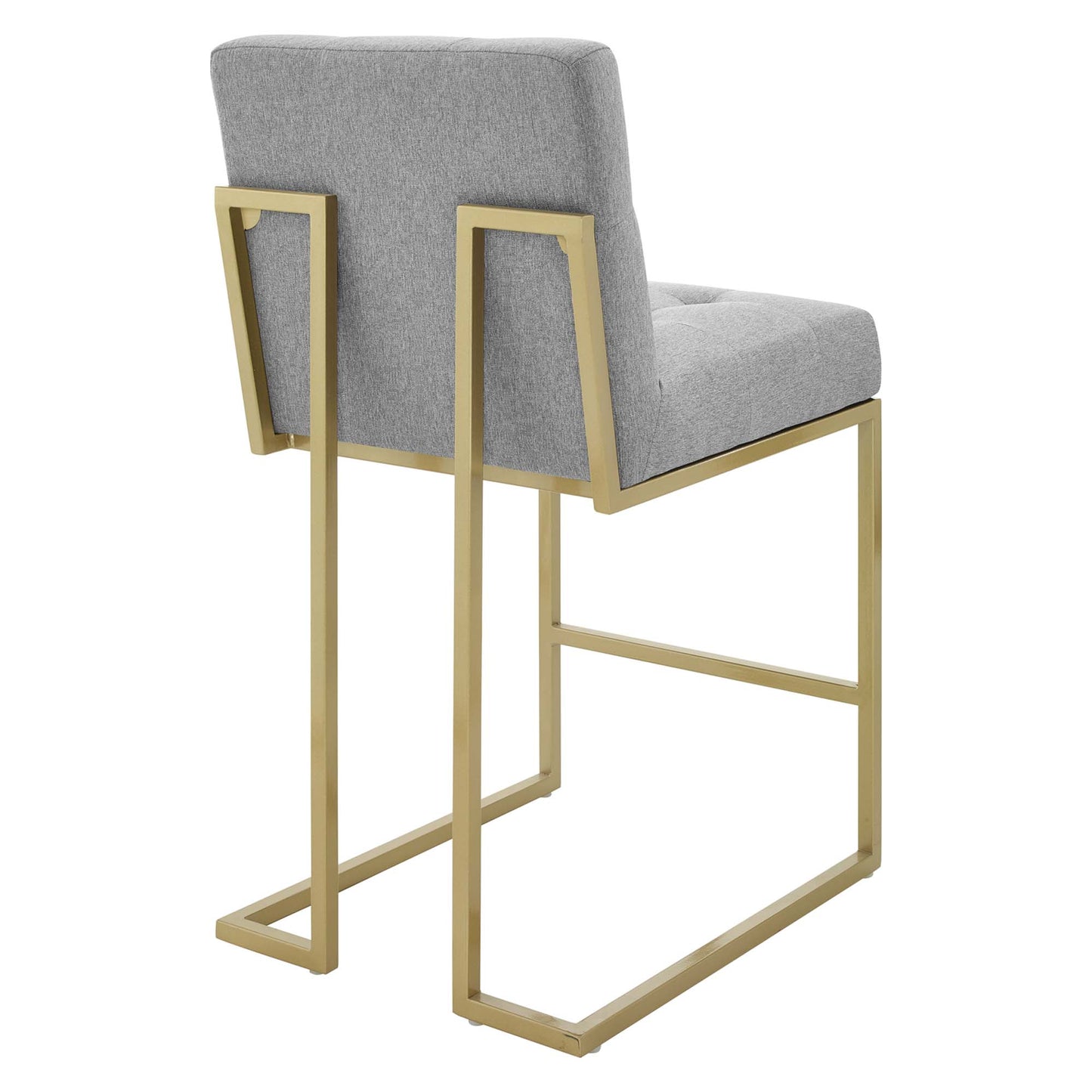 Privy Upholstered Fabric Counter Stool Set of 2 by Furniture For America