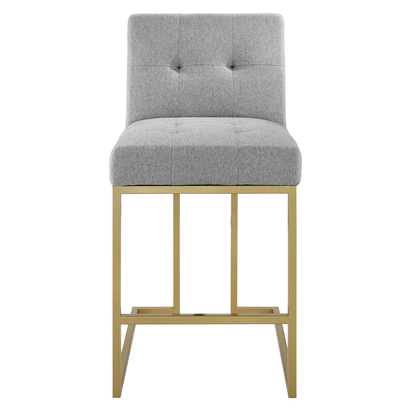 Privy Upholstered Fabric Counter Stool Set of 2 by Furniture For America