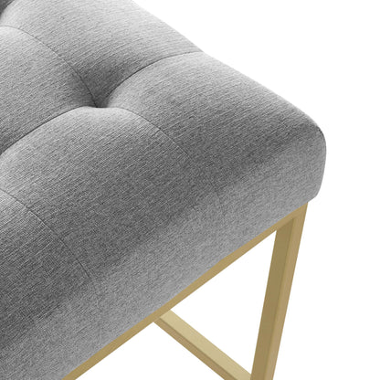 Privy Upholstered Fabric Counter Stool Set of 2 by Furniture For America