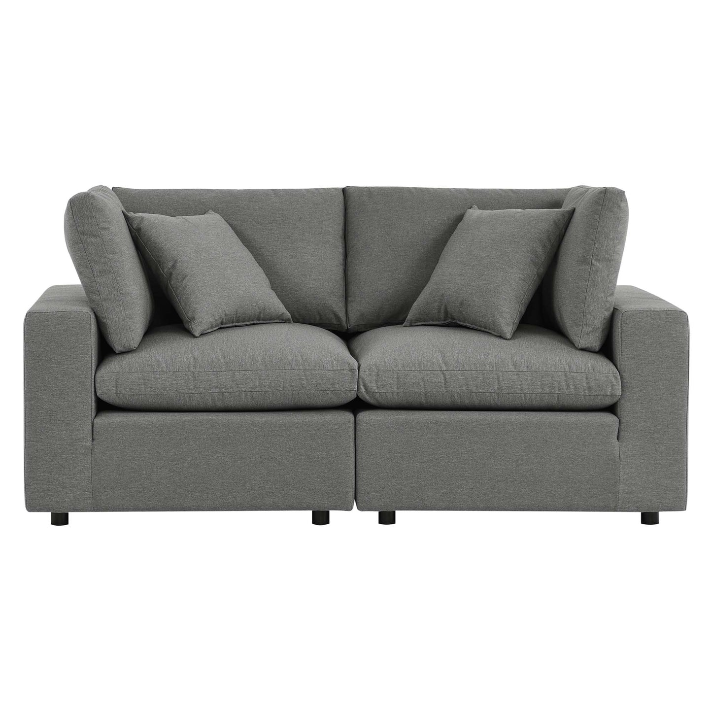 Commix Overstuffed Outdoor Patio Loveseat by Furniture for America