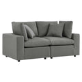 Commix Overstuffed Outdoor Patio Loveseat by Furniture for America