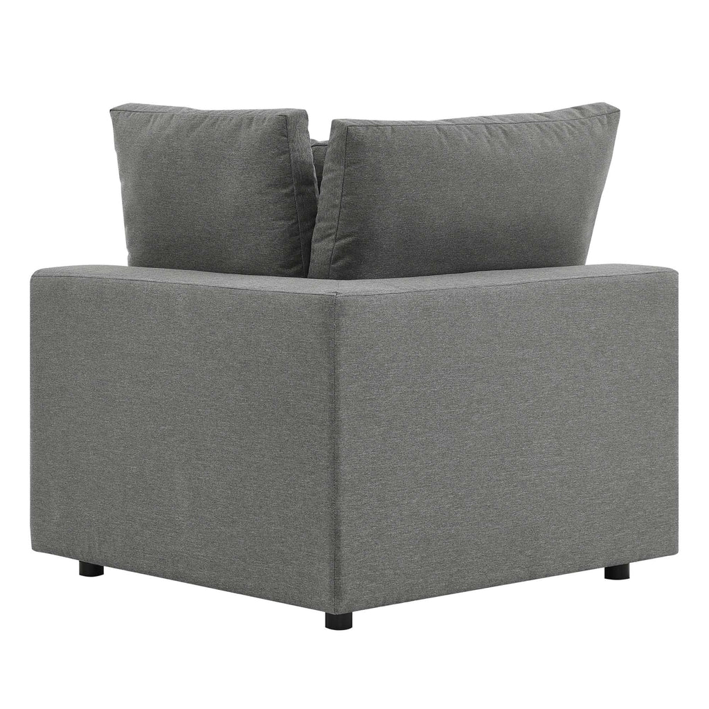 Commix Overstuffed Outdoor Patio Loveseat by Furniture for America