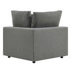 Commix Overstuffed Outdoor Patio Loveseat by Furniture for America