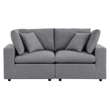 Commix Sunbrella® Outdoor Patio Loveseat in Gray