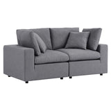 Linden Sunbrella® Outdoor Patio Loveseat in Gray
