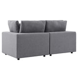 Linden Sunbrella® Outdoor Patio Loveseat in Gray