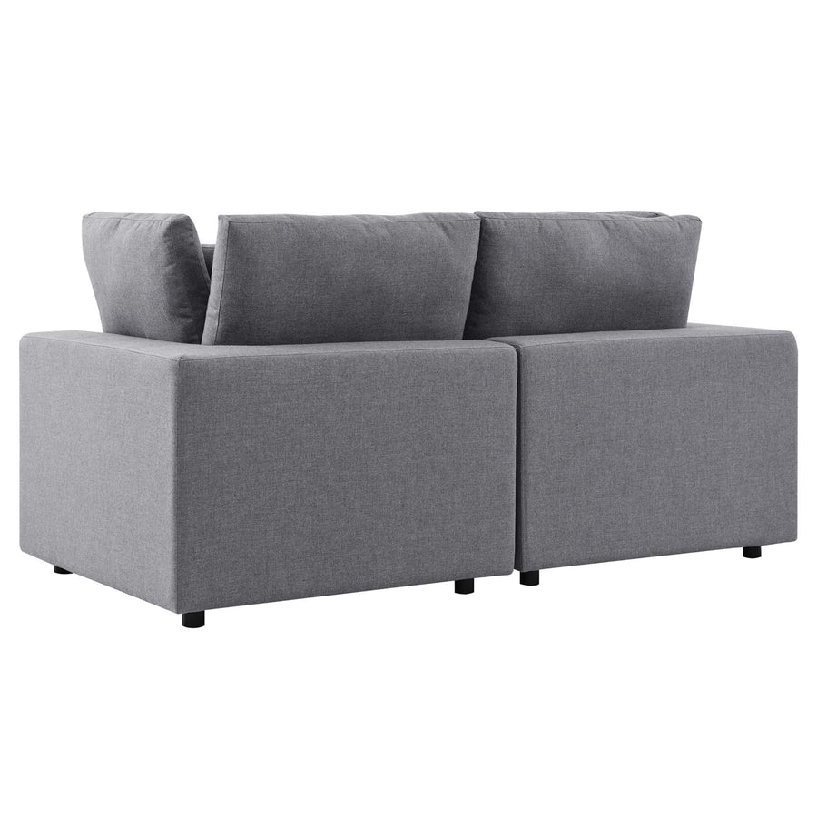 Linden Sunbrella® Outdoor Patio Loveseat in Gray