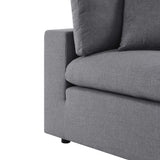 Linden Sunbrella® Outdoor Patio Loveseat in Gray