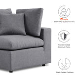 Linden Sunbrella® Outdoor Patio Loveseat in Gray