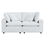 Linden Sunbrella® Outdoor Patio Loveseat in White