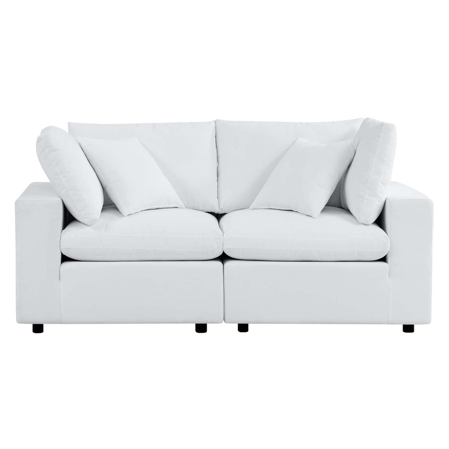 Linden Sunbrella® Outdoor Patio Loveseat in White